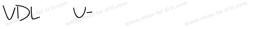 VDL 黒明朝 U字体转换